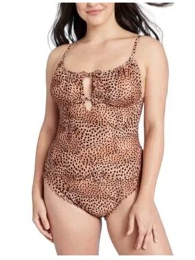 Shade & Shore one piece, leopard swimsuit.